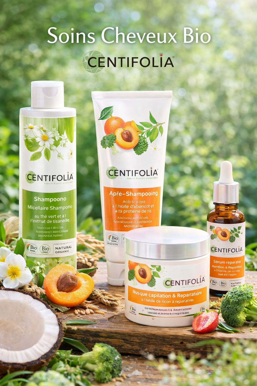 Notre gamme cheveux bio centifolia - Beaute plaisir 