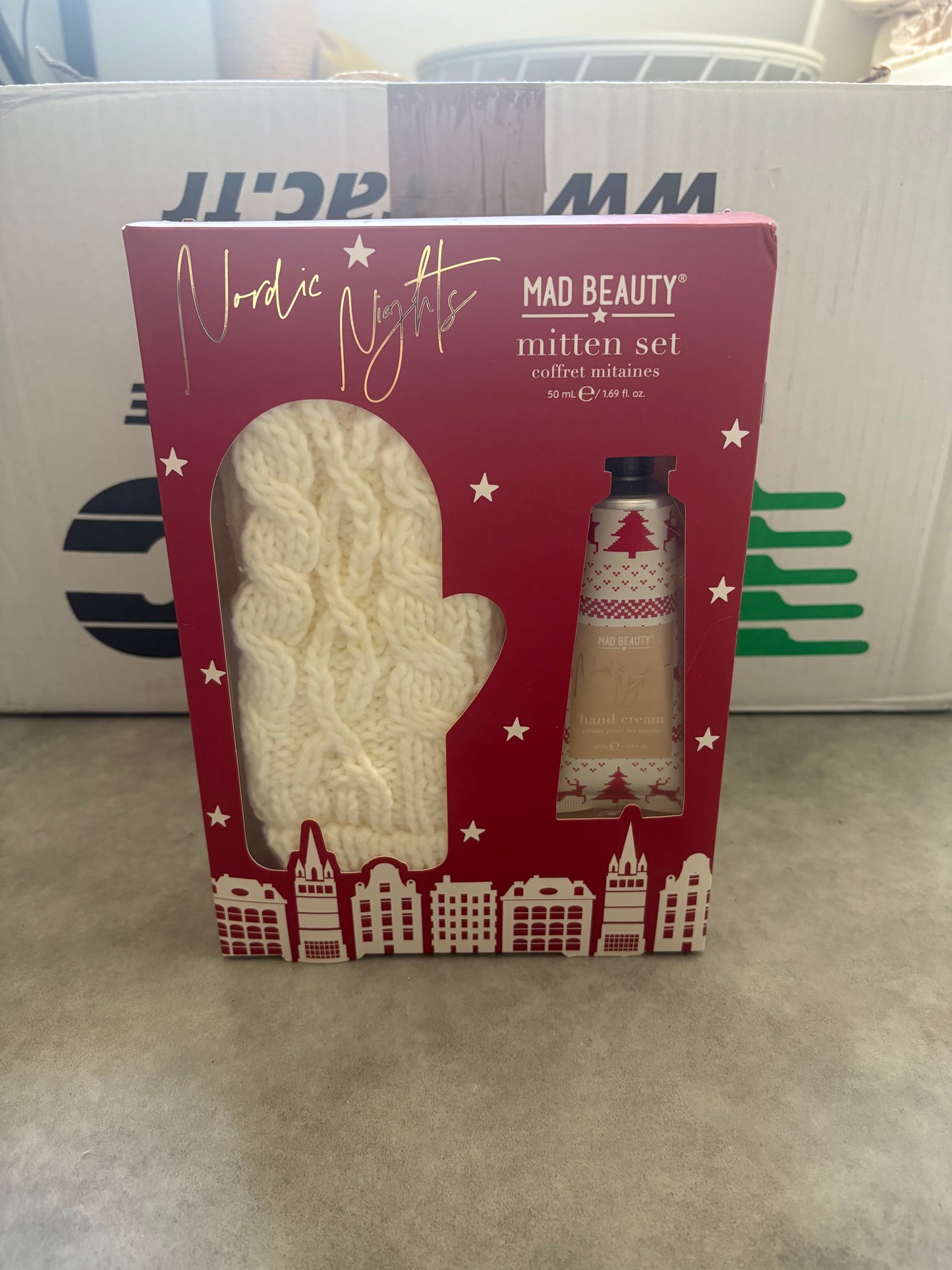 Destockage coffret crème main + gants