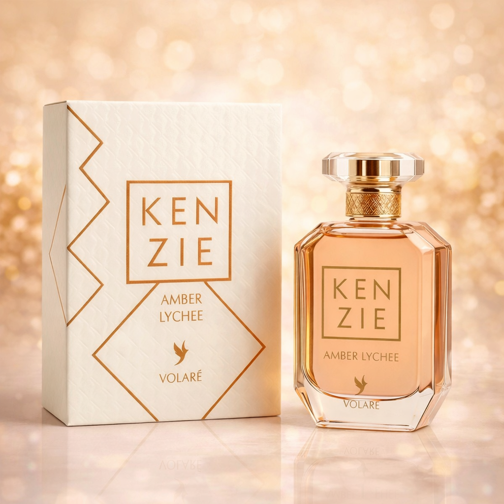 🍑 Kenzie Amber Lychee – Volaré EDP 100 ml (précommande)