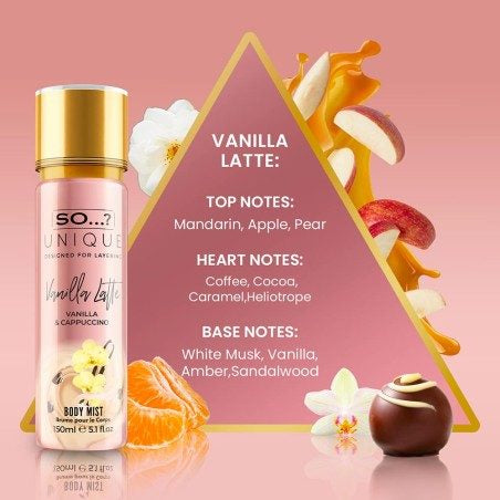 BRUME CORPS VANILLA LATTE 150 ML - SO UNIQUE